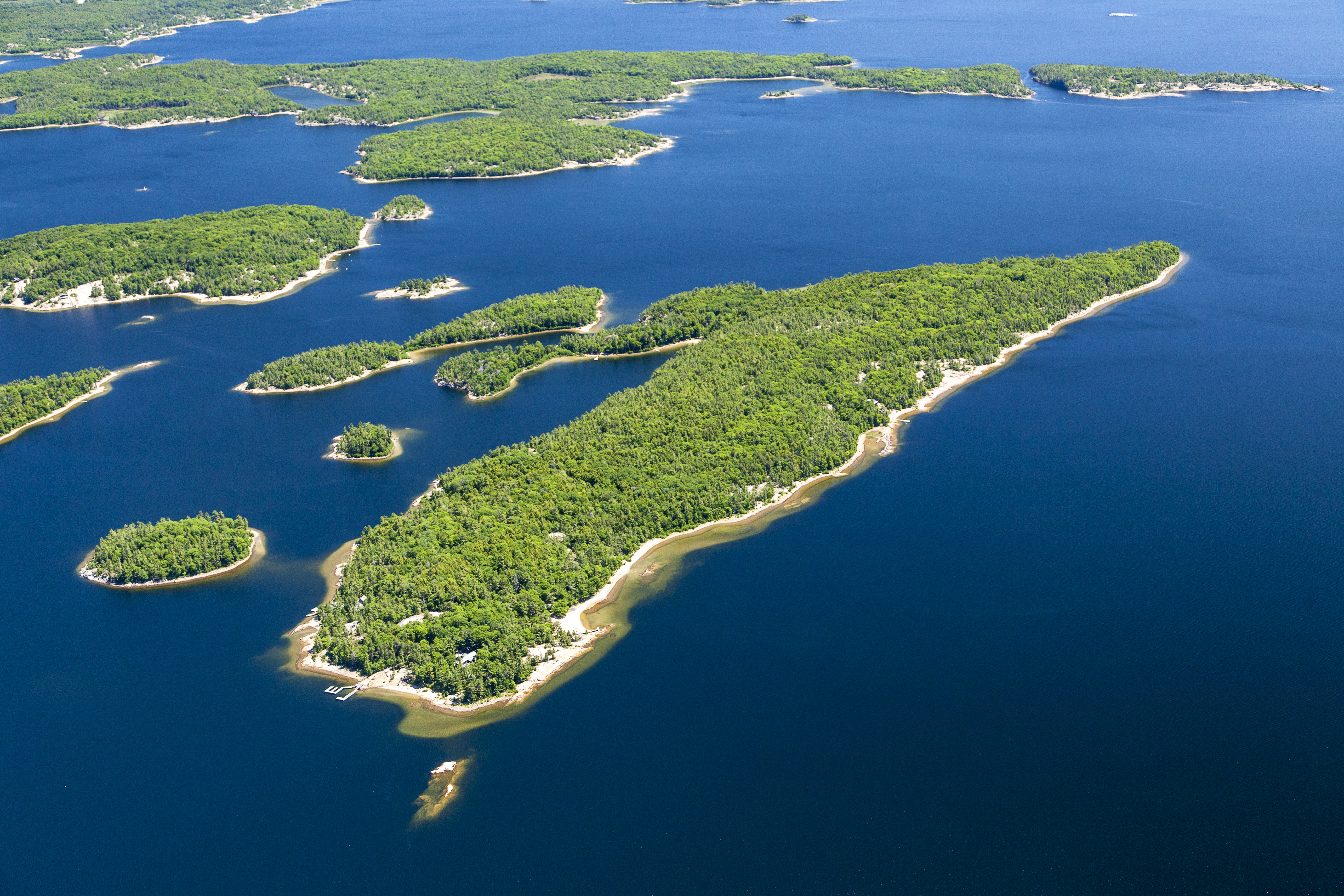 Bay islands. Залив Джорджиан. Остров Онтарио. Орта остров.